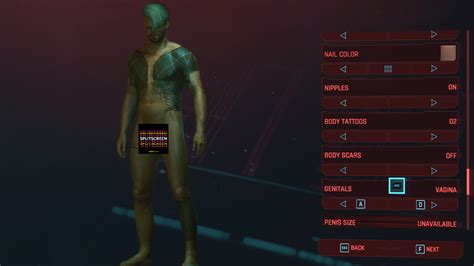 Cyberpunk S Genital Customization Options Leave A Lot To Be