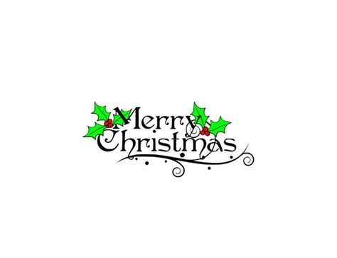 Download Christmas Holly svg, Merry Christmas svg, Holly svg, Word ...