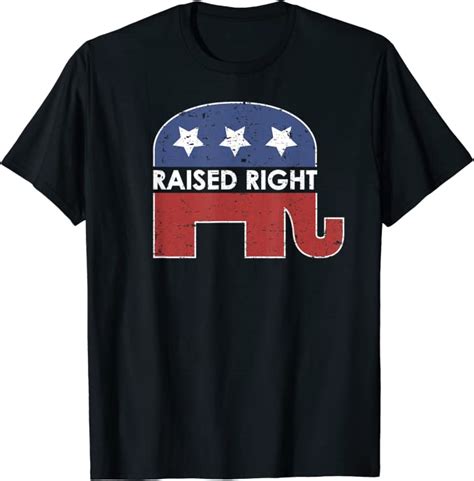 Raised Right T Shirt Elephant Pro Trump 2020 Red Vote T T Shirt Clothing