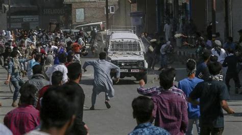 Youth Injured After Hit By Crpf Vehicle In Srinagar During Protests Latest News India