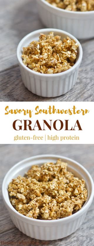 Remove from oven and let cool completely. Savory Southwestern Granola | Recipe | Healthy protein ...
