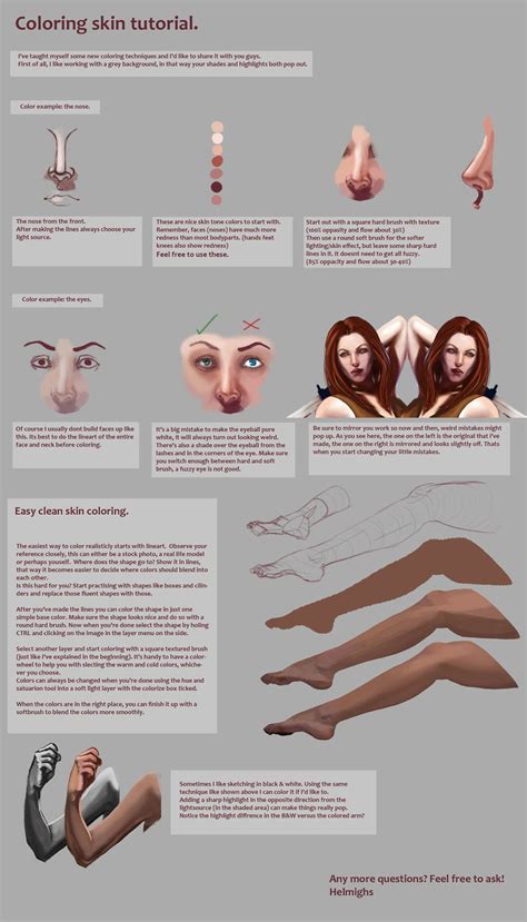 Skin Coloring Tutorial By Suzanne Helmigh On Deviantart Coloring