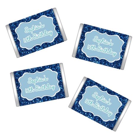 Personalized Birthday Miniature Chocolate Wrappers Miniature Candy