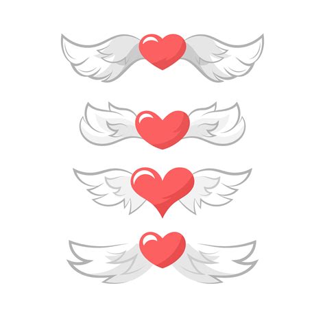 Valentines Day Heart Wings Download Free Vectors Clipart Graphics