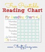 Printable Reading Chart - Jinxy Kids