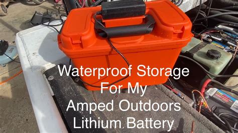 How I Store My Amped Outdoors Lithium Battery Battery Charger