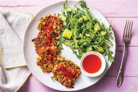 At its heart, it's a one of the simple hellofresh recipes, but it's still. Sweetcorn and haloumi fritters Recipe | HelloFresh