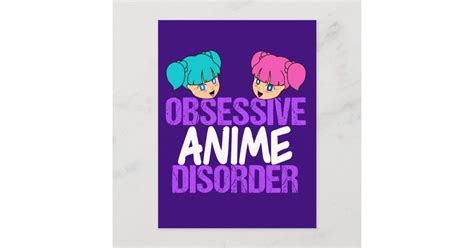 Funny Anime Obsessed Postcard Zazzle