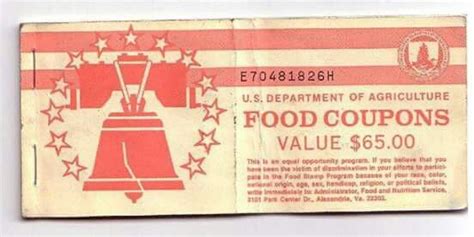 Novelty food stamp book (reprint) food stamp coupon h $ usda note dept. Food stamp booklet $65.00 | Food coupon, The good old days ...