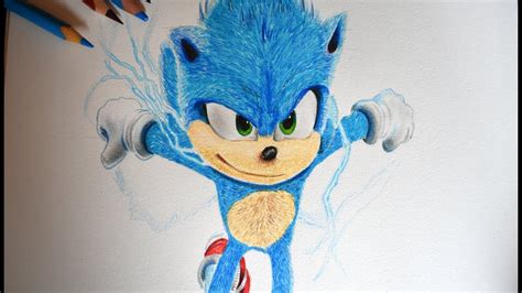 Como Dibujar A Sonic The Hedgehog De La Pelicula 2020 Facil Drawing