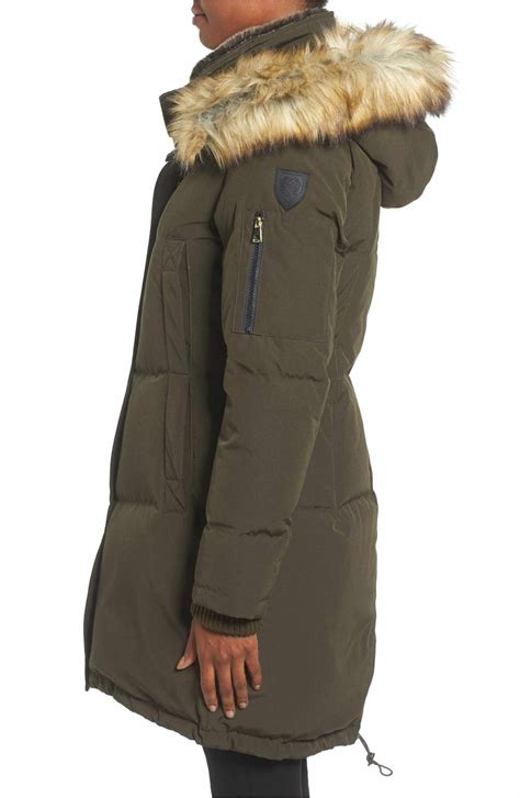 Vince Camuto Down And Feather Fill Parka With Faux Fur Trims Nordstrom
