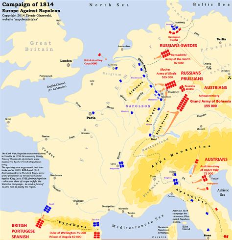 Allied Invasion Of France In 1814 Reurope