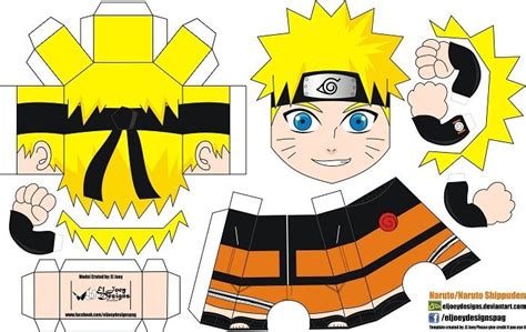 Naruto Paper Doll Free Printable Papercraft Templates Origami