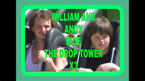 William And Andy Ride The Drop Tower X3 Youtube
