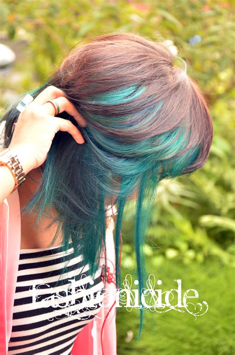 Great savings & free delivery / collection on many items. DIY: How to Ombre Dark Hair Turquoise! - Fashionicide ...