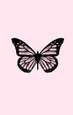 Butterfly discovered by victoria nicole on we heart it. Pink Butterflies | Sticker in 2020 | Pink butterfly ...