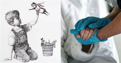 Banksy pays tribute to superhero nurses with hospital painting | Metro News