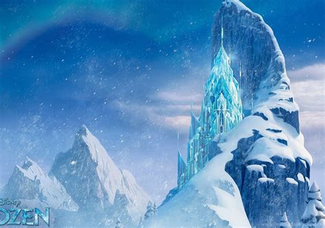 Snow Mountains Disney Frozen Castle Winter Ice Wallpapers