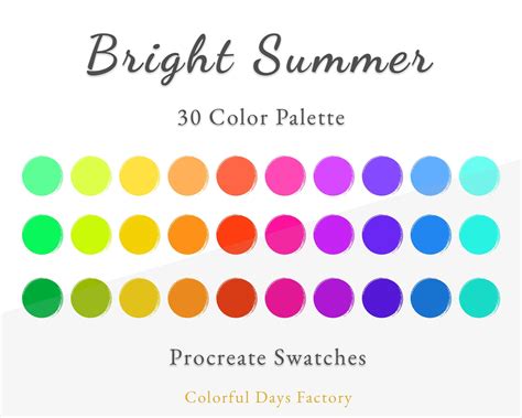 Bright Colors Swatches