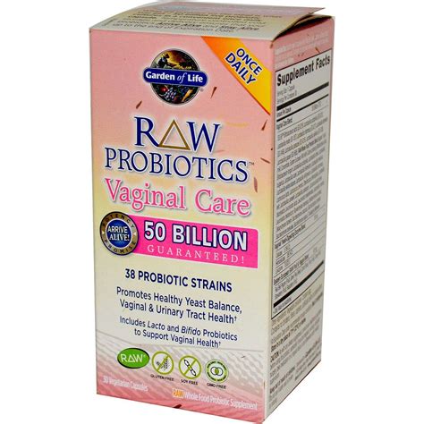 Garden Of Life Raw Probiotics Vaginal Care 30 Veggie Caps By Iherb