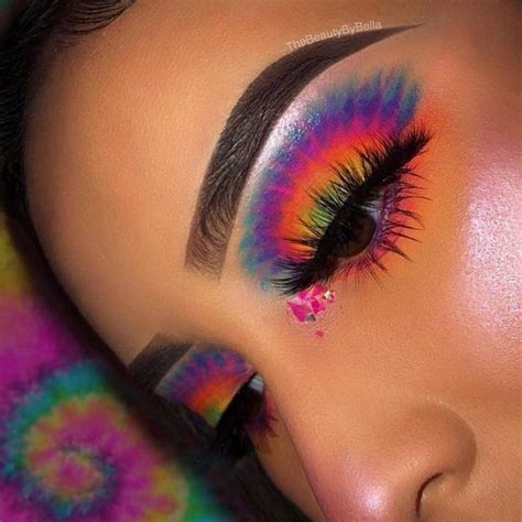 Rainbow Tie Dye Effect Makeup This Is So Cool Ive Never Seen