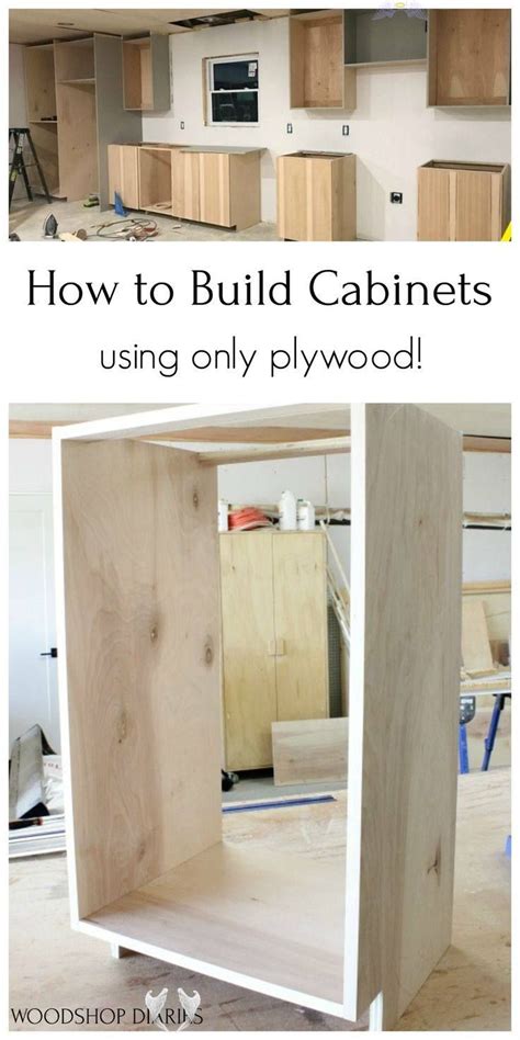 How To Build Cabinets Using Only Plywood Build Your Own Kitchen