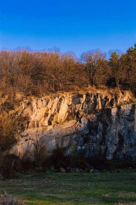 Autumn Forest On A Rocky Cliff Stock Photo Image Of Foliage Cliff