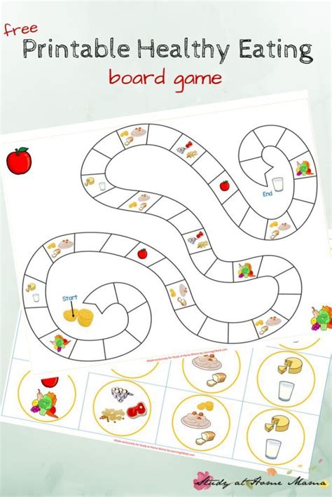 Kids Kitchen Healthy Eating Game Printable ⋆ Study At Home Mama