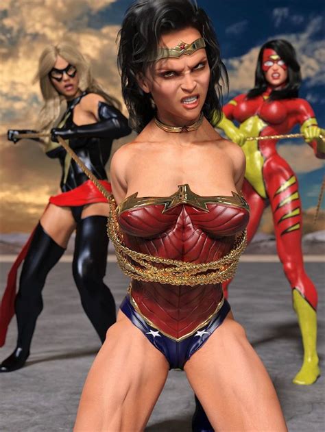 Wonder Woman Captured By DahriAlGhul Wonder Woman Women Spider Woman