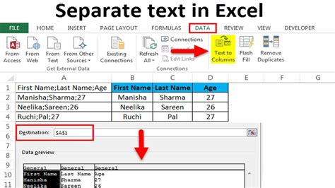 Separate Text To Number In Ms Excel Excel Formula Split Text And