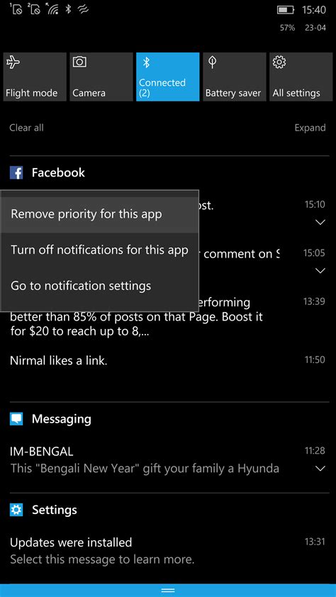 How To Manage App Notification Priority On The Fly From Windows 10
