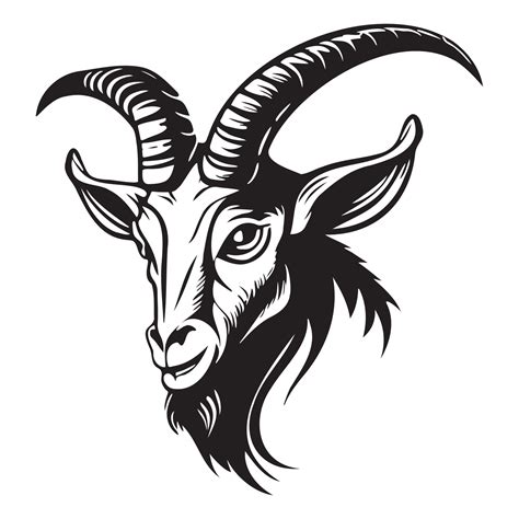 Head Of Goat Vector Illustration Goat Logo 22665743 Vector Art At Vecteezy