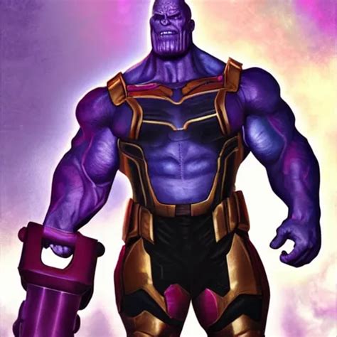 Thanos As Arnold Schwarzenegger Highly Detailed Stable Diffusion