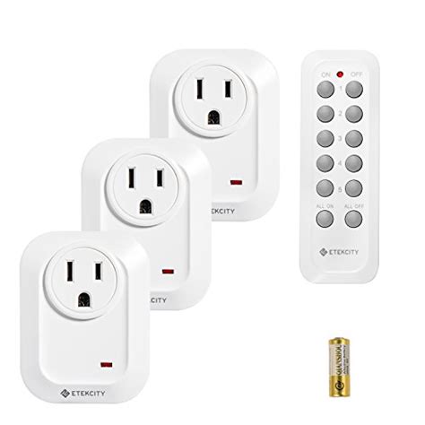 Etekcity Wireless Remote Control Electrical Outlet Switch For Household