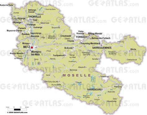 Carte De La Moselle Carte