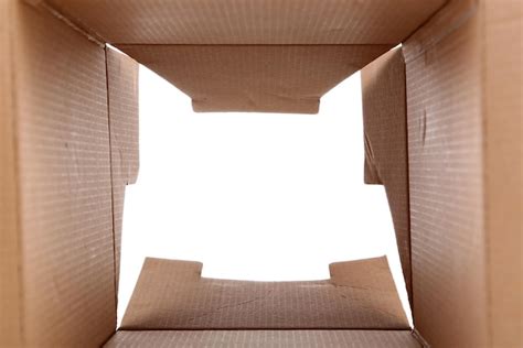 Premium Photo Cardboard Box Inside View