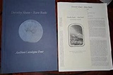 Auction Catalogue Four. Dorothy Sloan-Rare Books. by Sloan, Dorothy ...