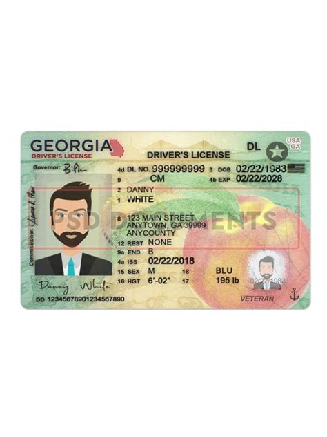 Georgia Drivers License New Psd Template Psd Documents Pertaining To