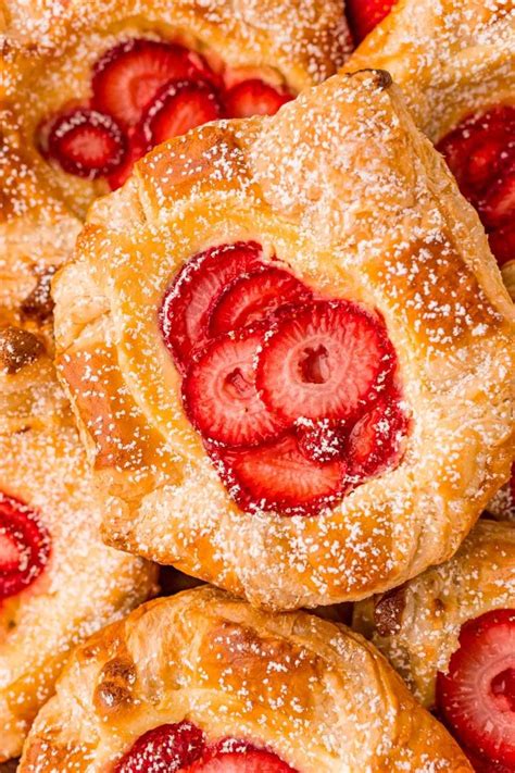 Strawberry Danish With Cream Cheese Sugar And Soul