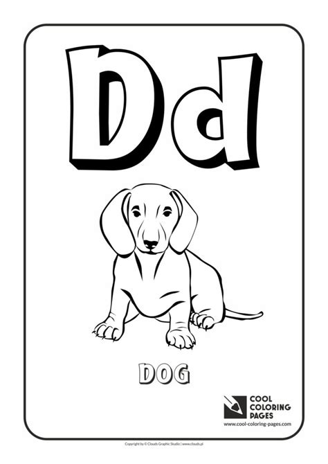 I wanted coloring pages that also provided another educational benefit. Cool Coloring Pages Letter D - Coloring Alphabet - Cool ...