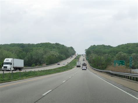 Illinois Interstate 74 Westbound Cross Country Roads