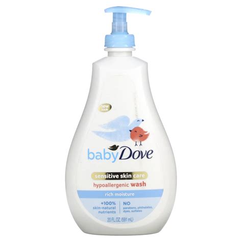 Dove Baby Sensitive Skin Care Hypoallergenic Wash Rich Moisture 20
