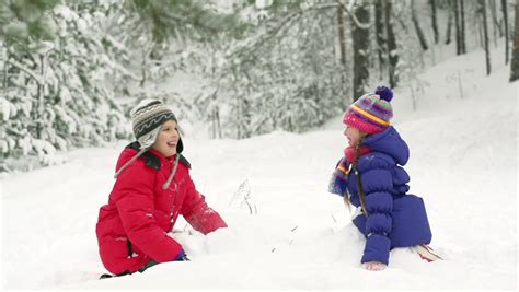 Slow Motion Of Joyful Kids Playing Stock Footage Video