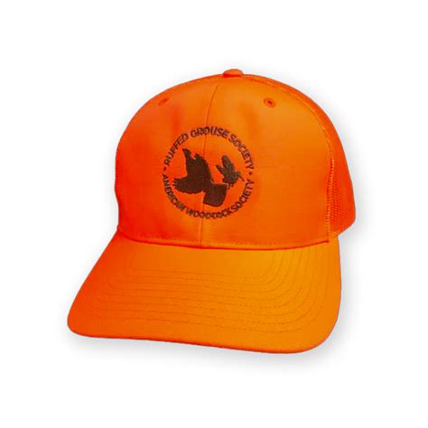 Blaze Orange Cap With Rgs And Aws Circle Logo Rgs Aws Upland Store