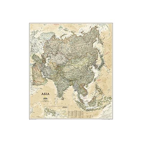 Buy National Geographic Asia Executive Wall Map Laminated 33 25 X 38 Inches National