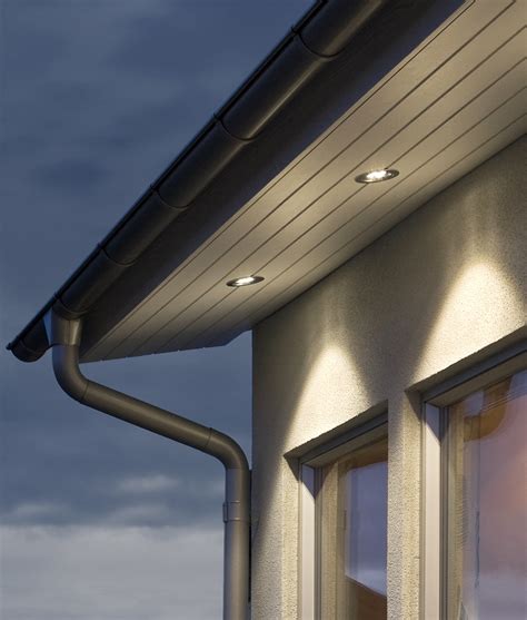 It can be surface mounted easily from below the canopy deck and also has the ability to be pendant mounted. Recessed LED Soffit Light in Aluminium - IP44 to Wash ...