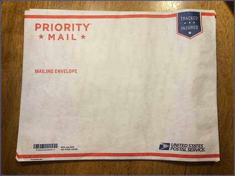 Usps Priority Mail Tyvek Envelope Size Envelope Resume Template