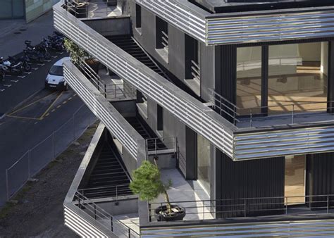Inoxia Apartments Feature Jagged Wraparound Balconies Balcony
