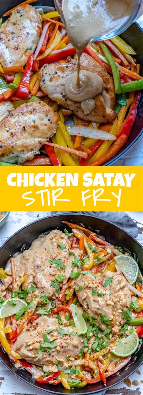 chicken satay stir fry skillet recipe clean food crush clean recipes clean eating recipes