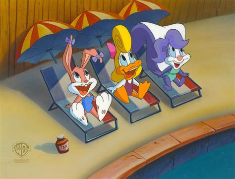 Tiny Toons Original Production Cel Babs Bunny Character Study